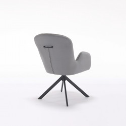 Clara Swivel Dining Chair Grey